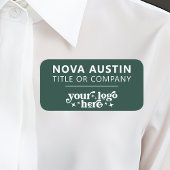 Gepersonaliseerd met bedrijf Logo werknemer Magnet Naamplaatje