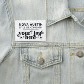 Gepersonaliseerd met Company Logo Employee Large Naamplaatje (In situ)