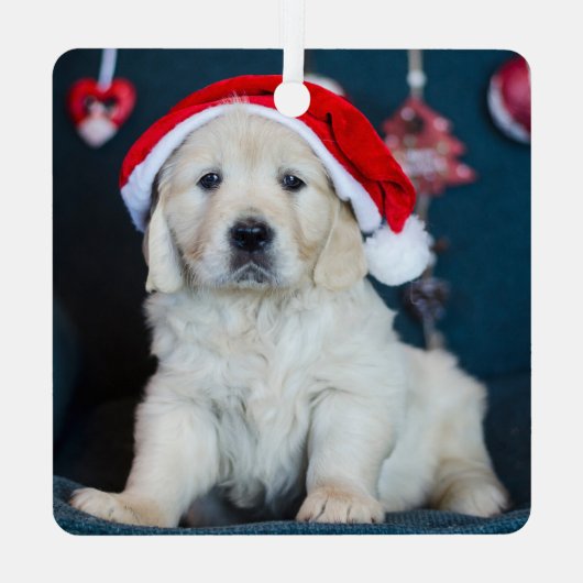 Gepersonaliseerd met de eerste kerstfoto van de ho metalen ornament (Achterkant)