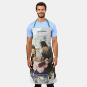 Gepersonaliseerd met de Grote Foto van de Naam Schort (Gedragen)