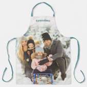 Gepersonaliseerd met de Grote Foto van de Naam Schort (Voorkant)