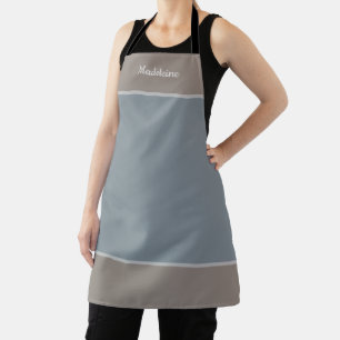 Gepersonaliseerd met de naam Grey Blue Schort