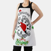 Gepersonaliseerd met de naam Kerstmis Schort (Insitu)