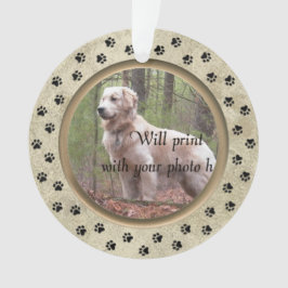 Gepersonaliseerd met foto- en Verse Pet Memorial Ornament