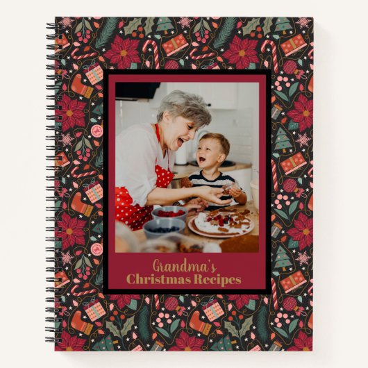 Gepersonaliseerd met Foto Kerstrecepten boek (Voorkant)