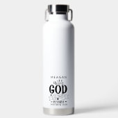 Gepersonaliseerd met God zijn alle dingen mogelijk Waterfles (Voorkant)