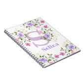 Gepersonaliseerd met monogram en naam notitieboek (Rechterzijde)