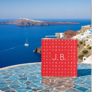 Gepersonaliseerd met Monogram & Runic Symbolen Heupfles