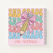 Gepersonaliseerd met naam 2e klas leraar op maat notitieboek (Achterkant)