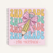 Gepersonaliseerd met naam 2e klas leraar op maat notitieboek (Voorkant)