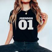 Gepersonaliseerd met naam Aangepast nummer Familie T-shirt