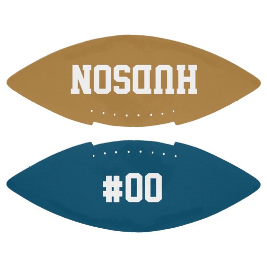 Gepersonaliseerd met naam en aantal american football (Panelen)