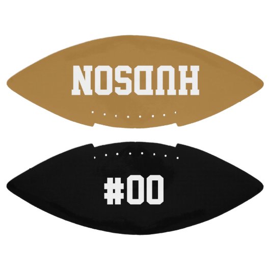 Gepersonaliseerd met naam en aantal american football (Panelen)