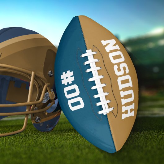 Gepersonaliseerd met naam en aantal american football