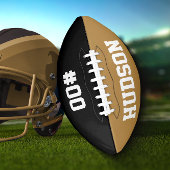 Gepersonaliseerd met naam en aantal american football