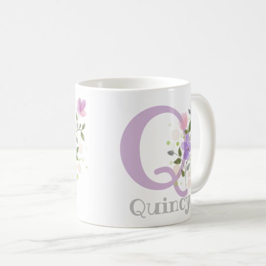 Gepersonaliseerd met naam en eerste Initiaal. Koffiemok (Voorkant rechts)