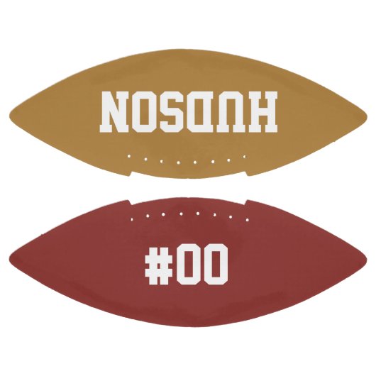 Gepersonaliseerd met naam en nummer american football (Panelen)