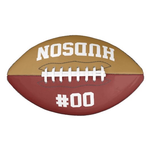 Gepersonaliseerd met naam en nummer american football (Voorkant)