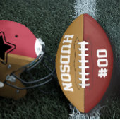 Gepersonaliseerd met naam en nummer american football
