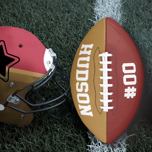 Gepersonaliseerd met naam en nummer american football