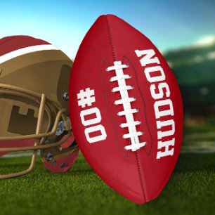 Gepersonaliseerd met naam en nummer american football