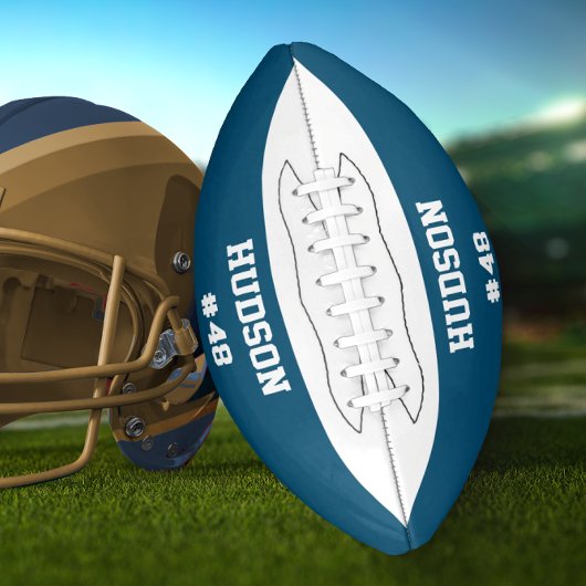 Gepersonaliseerd met naam en nummer american football
