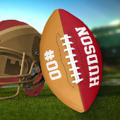 Gepersonaliseerd met naam en nummer american football