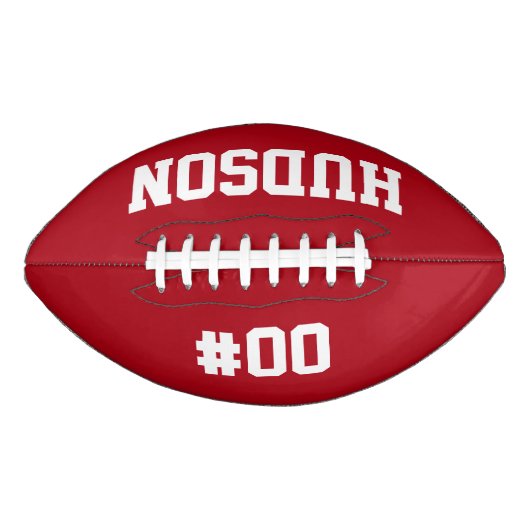 Gepersonaliseerd met naam en nummer american football (Voorkant)