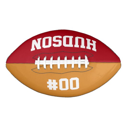 Gepersonaliseerd met naam en nummer american football (Voorkant)