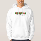 Gepersonaliseerd met naam Familie Kerstmis Matchin Hoodie (Voorkant)