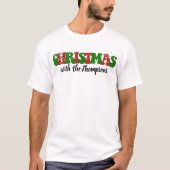 Gepersonaliseerd met naam Familie Kerstmis Matchin T-shirt (Voorkant)