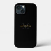 Gepersonaliseerd met naam & initiaal Case-Mate iPhone case (Achterkant)