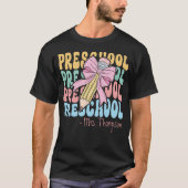 Gepersonaliseerd met naam Preschool Teacher Custom T-shirt (Voorkant)