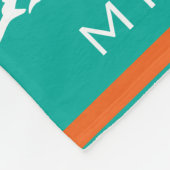 Gepersonaliseerd met naam, #, team, sportfanTeam d Fleece Deken (Hoek)