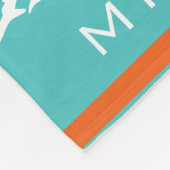 Gepersonaliseerd met naam, #, team, sportfanTeam d Fleece Deken (Hoek)