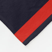 Gepersonaliseerd met naam, #, team, sportfanteam fleece deken (Hoek)