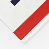 Gepersonaliseerd met naam, #, team, sportfanteam fleece deken (Hoek)