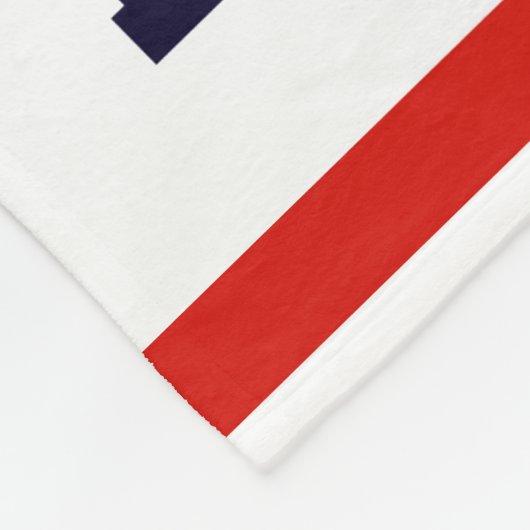 Gepersonaliseerd met naam, #, team, sportfanteam fleece deken (Hoek)