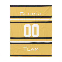 Gepersonaliseerd met naam, #, team, sportfanteam