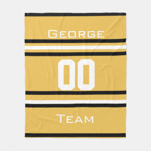 Gepersonaliseerd met naam, #, team, sportfanteam fleece deken