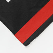 Gepersonaliseerd met naam, #, team, sportfanteam fleece deken (Hoek)