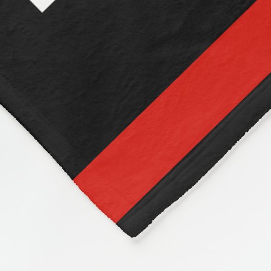 Gepersonaliseerd met naam, #, team, sportfanteam fleece deken (Hoek)