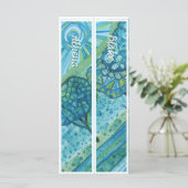 Gepersonaliseerd met naam Whimsical Twee Bladwijze (Staand voorkant)