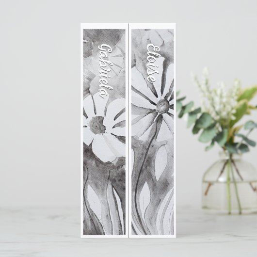 Gepersonaliseerd met naam Whimsical Twee Bladwijze (Staand voorkant)