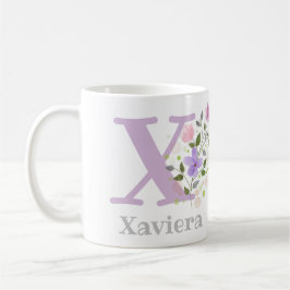Gepersonaliseerd met naam Xaviera en eerste initia Koffiemok