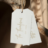 Gepersonaliseerd met namen Elegant kalligrafie Scr Cadeaulabel