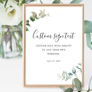 Gepersonaliseerd, met uw aangepaste tekst groen te poster