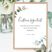 Gepersonaliseerd, met uw aangepaste tekst groen te poster