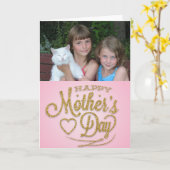 Gepersonaliseerd met Uw Foto, de Kaart van het (Gele Bloem)