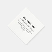 Gepersonaliseerd met uw kunst of foto's, aangepast servet (Hoek)